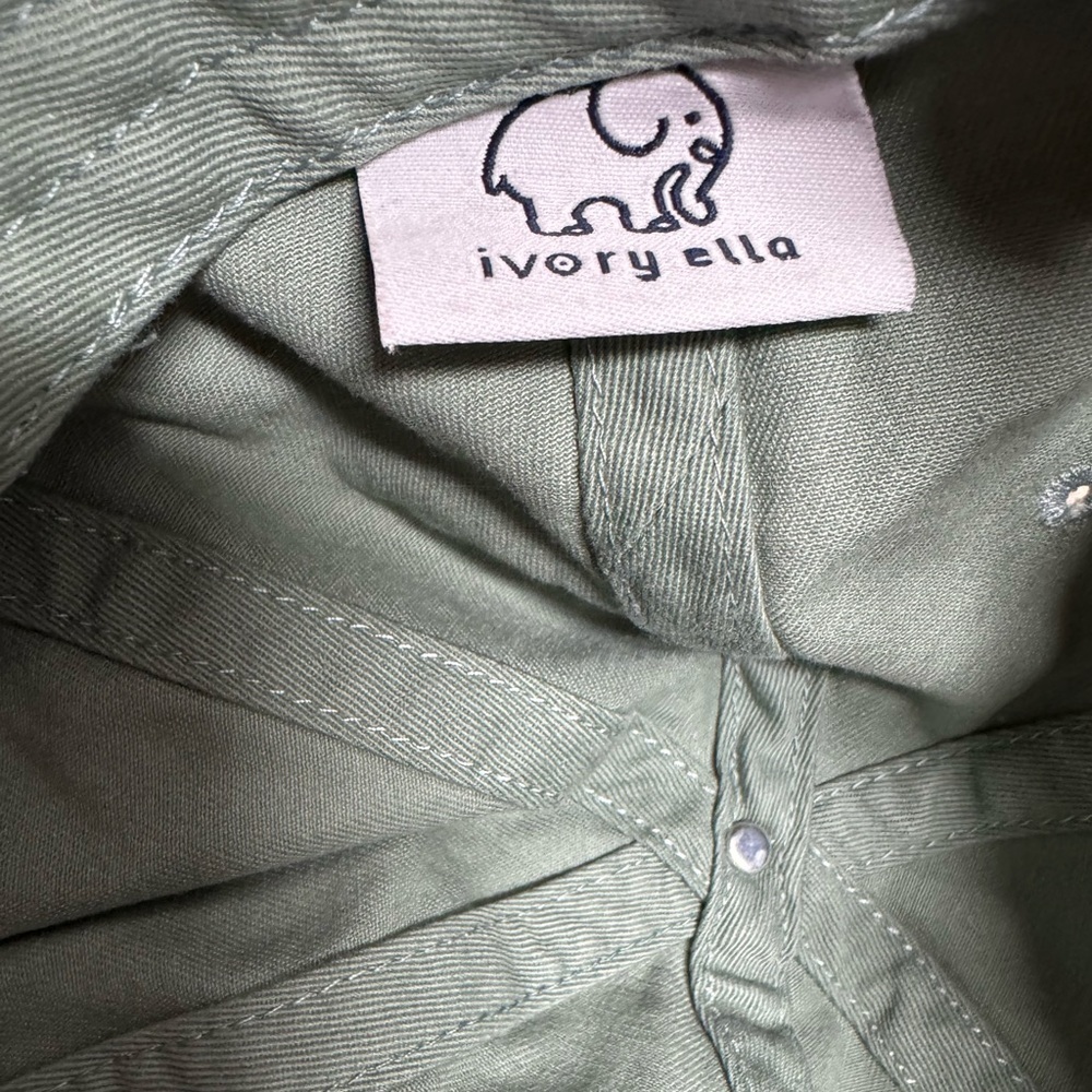 Ivory Ella Green Baseball Cap - Picture 4 of 4